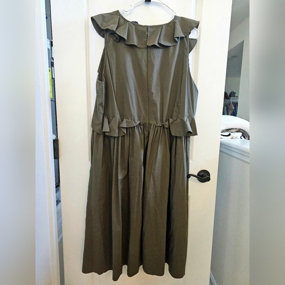 Eloquii Flutter Sleeve Fit and Flare Dress - Picture 7 of 7